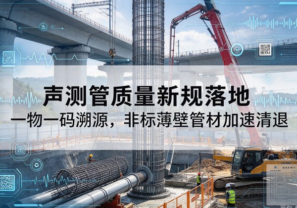 应城声测管质量新规落地，一物一码溯源，非标薄壁管材加速清退